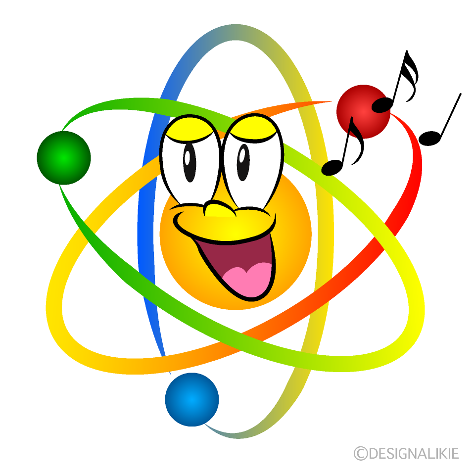 Singing Atom Cartoon Character Image