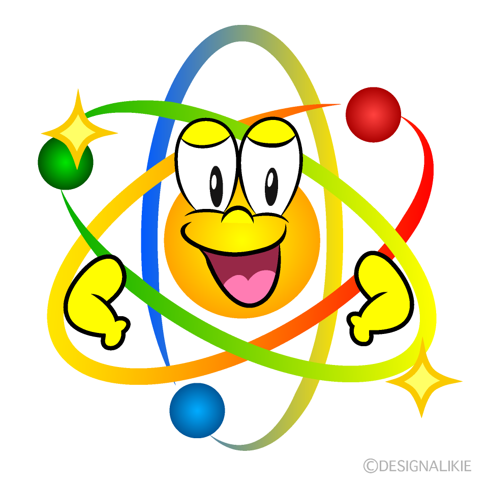 Glitter Atom Cartoon Character Image