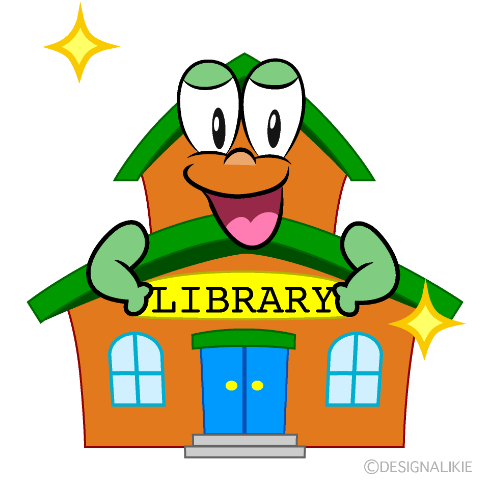 Glitter Library Cartoon Character Image