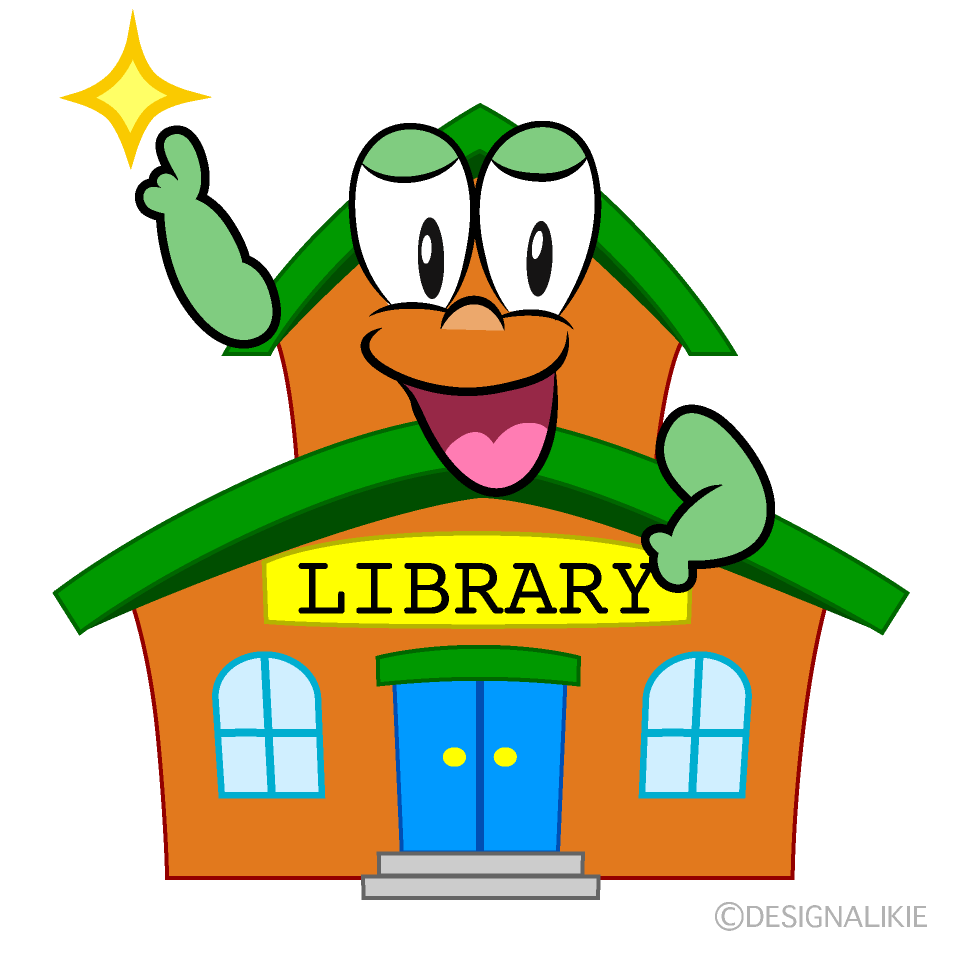 Posing Library Cartoon Character Image