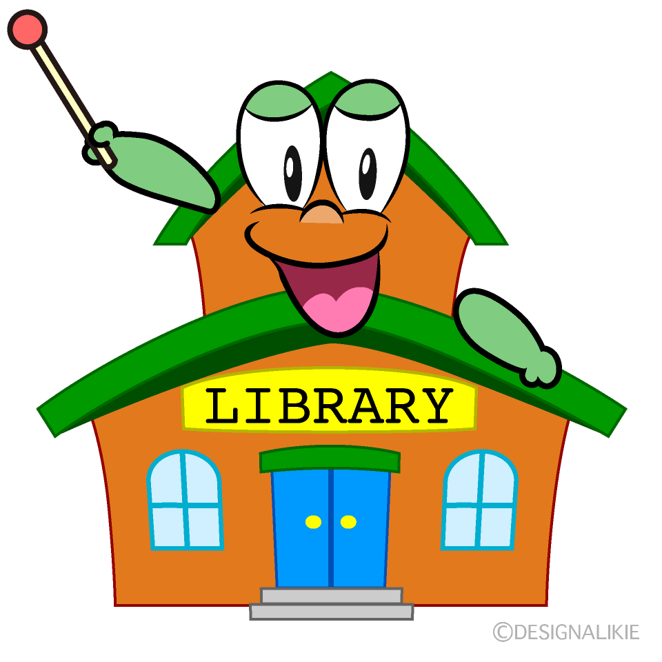 Speaking Library Cartoon Character Image