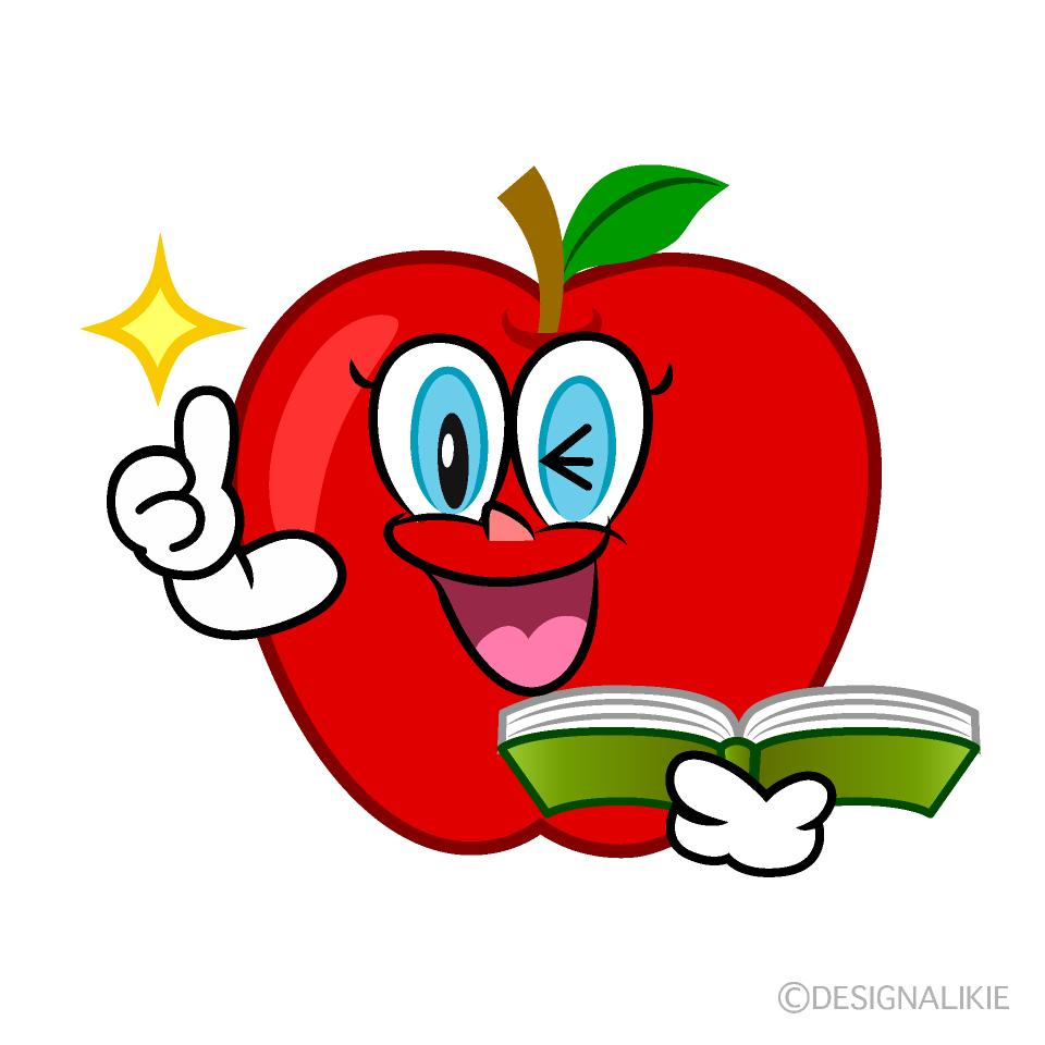 Thumbs up Apple Teacher Cartoon Character Image