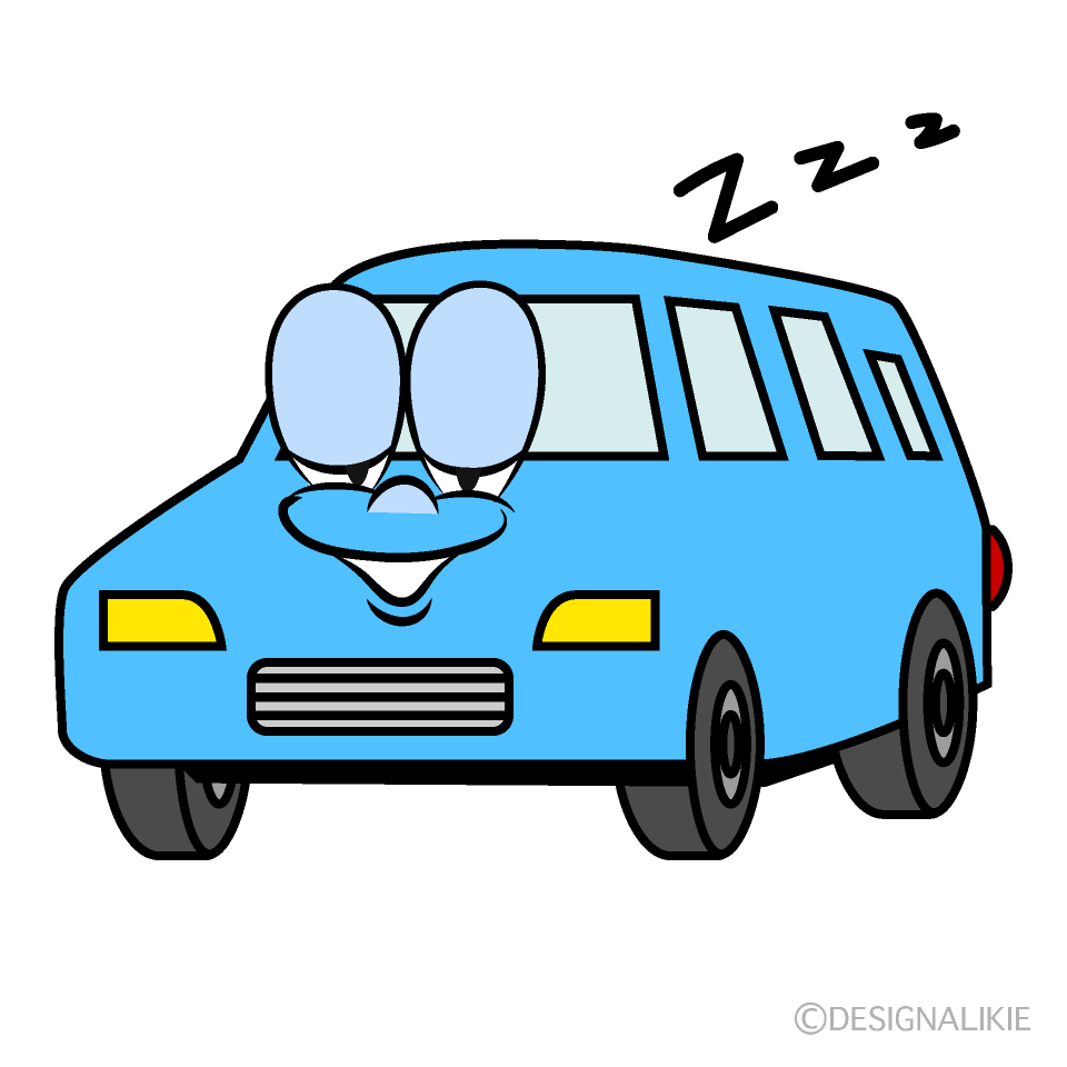 Sleeping Wagon Cartoon Character Image