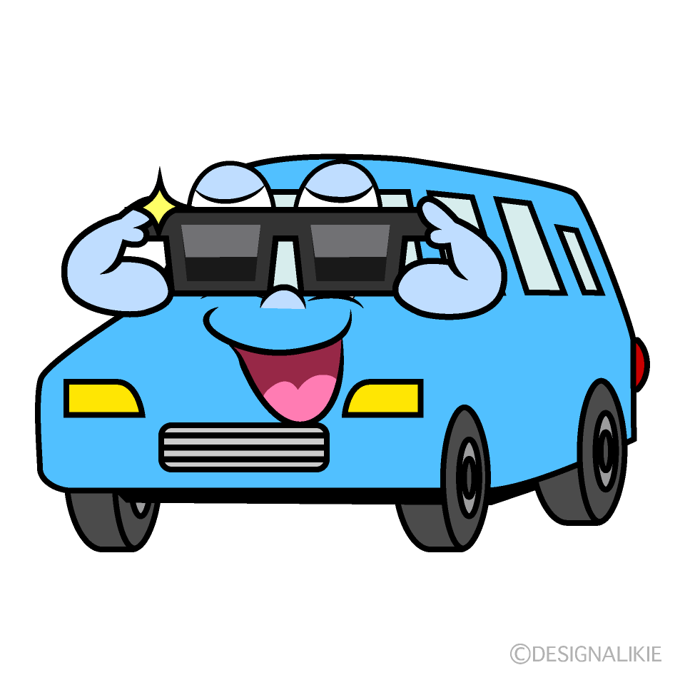 Cool Wagon Cartoon Character Image