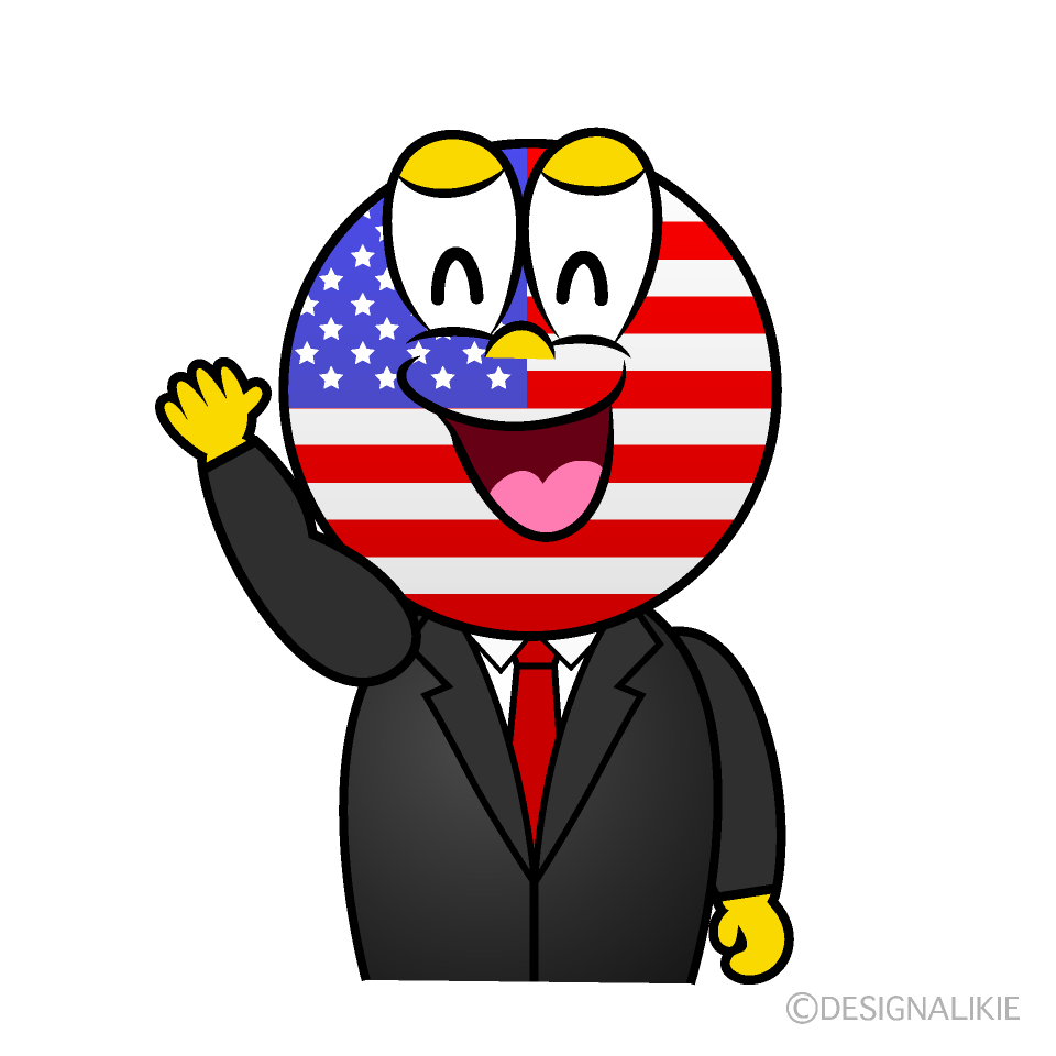 Smiling American Cartoon Character Image