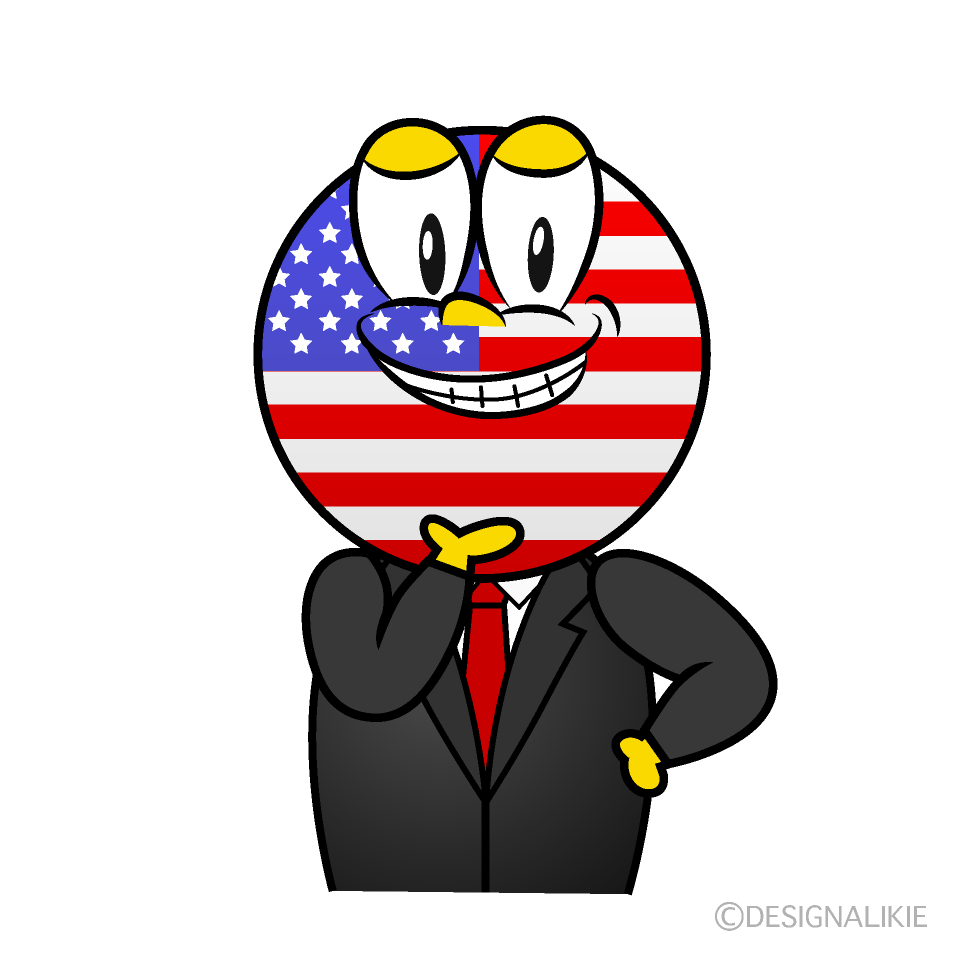 Grinning American Cartoon Character Image