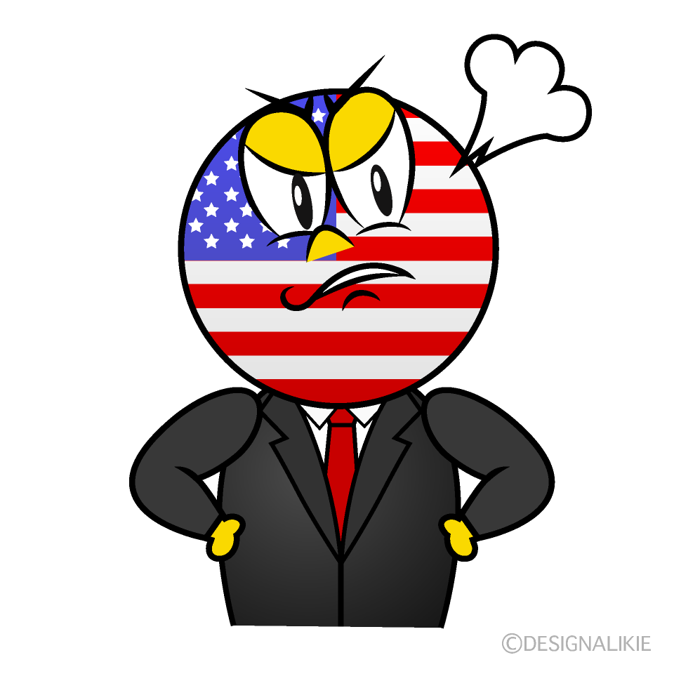 Angry American Cartoon Character Image