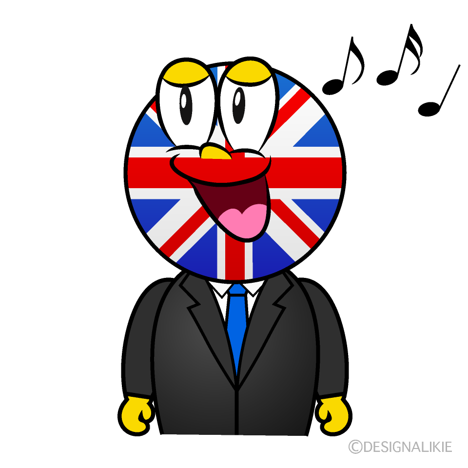 Singing British Cartoon Character Image