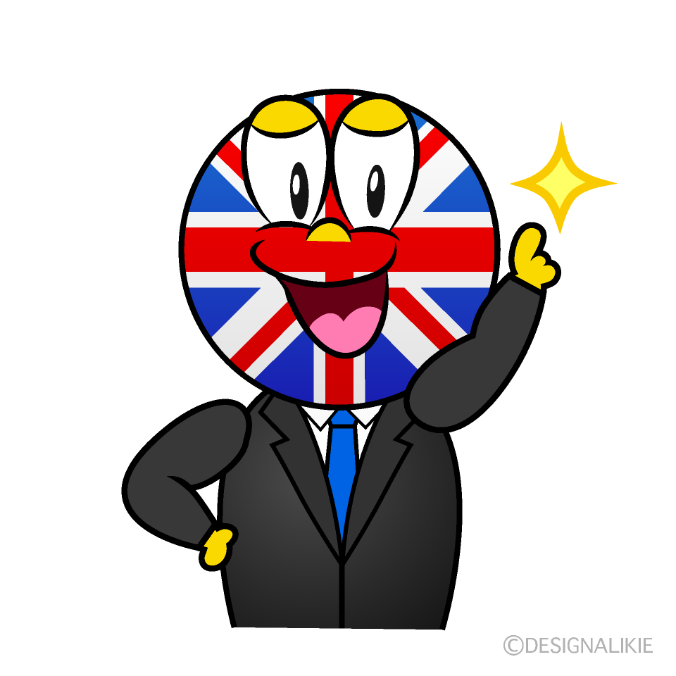 Posing British Cartoon Character Image