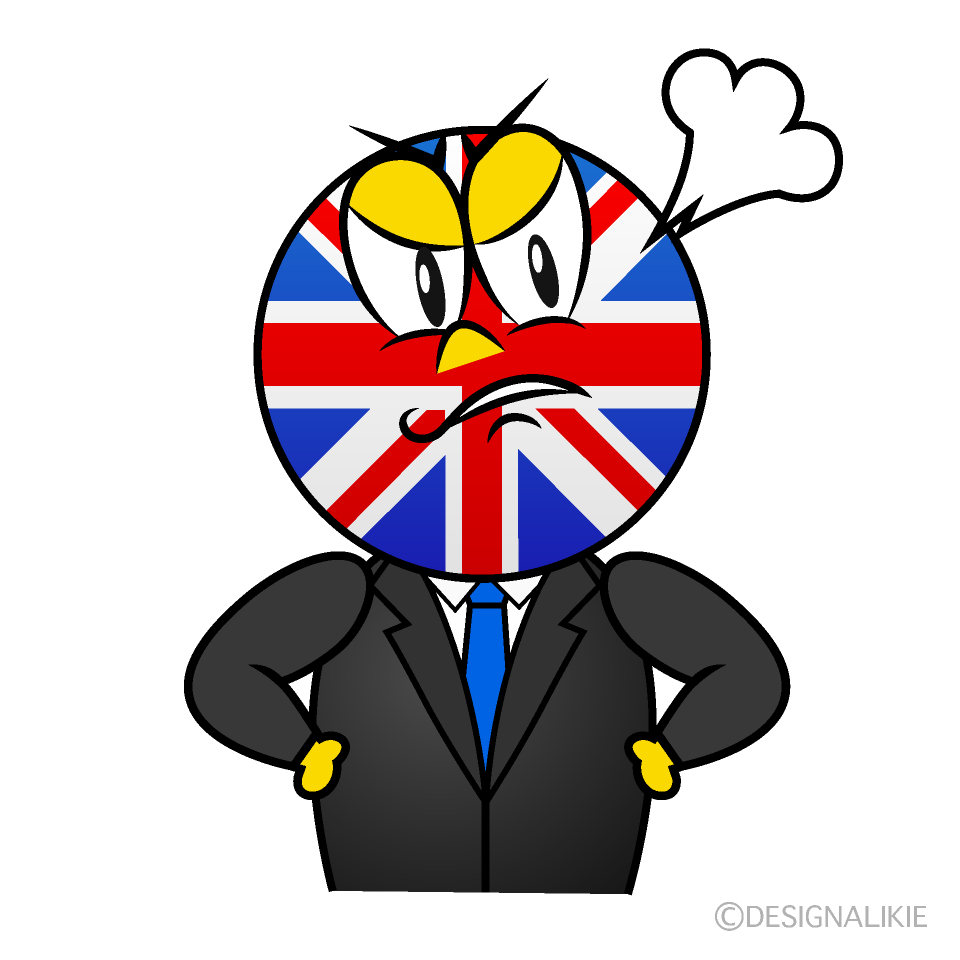 Angry British Cartoon Character Image