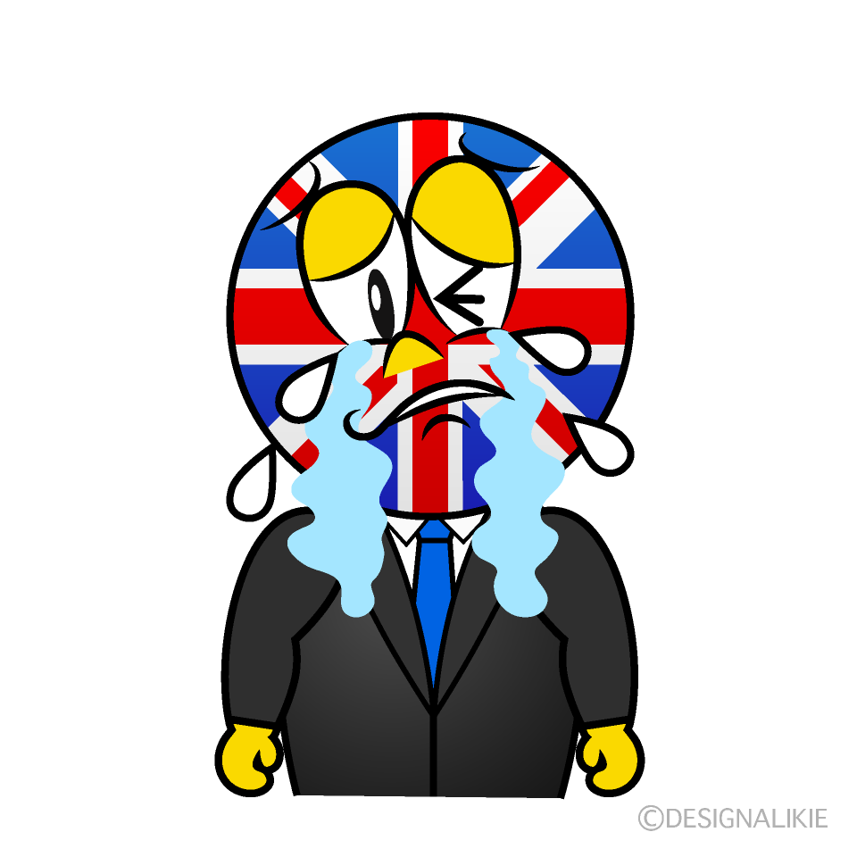 Crying British Cartoon Character Image