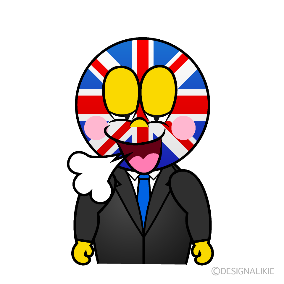 Relaxing British Cartoon Character Image