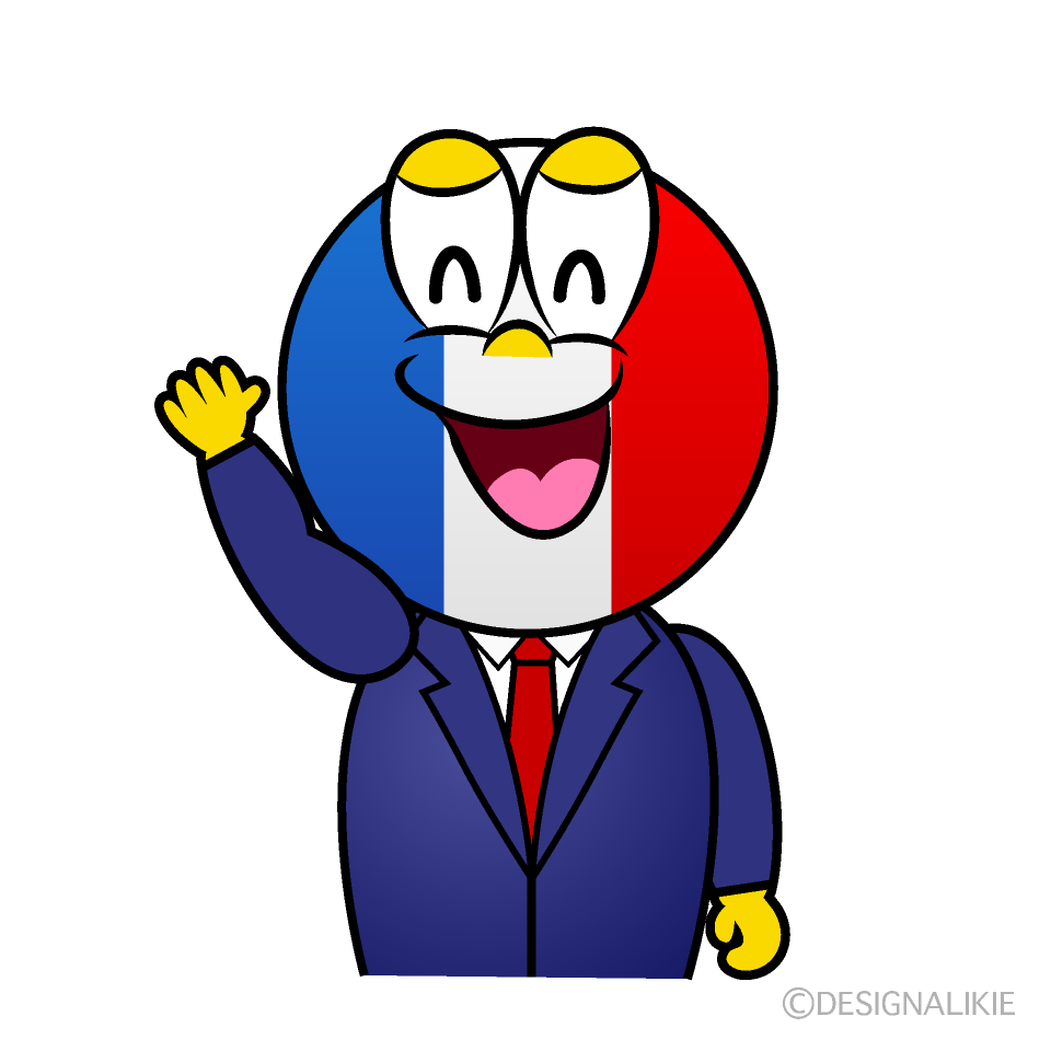 Smiling French Cartoon Character Image