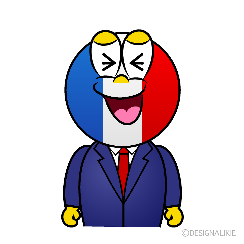 Laughing French Cartoon Character Image