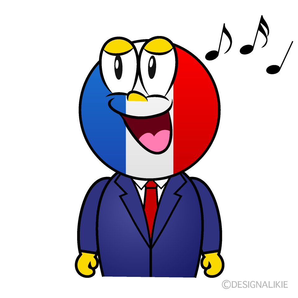 Singing French Cartoon Character Image