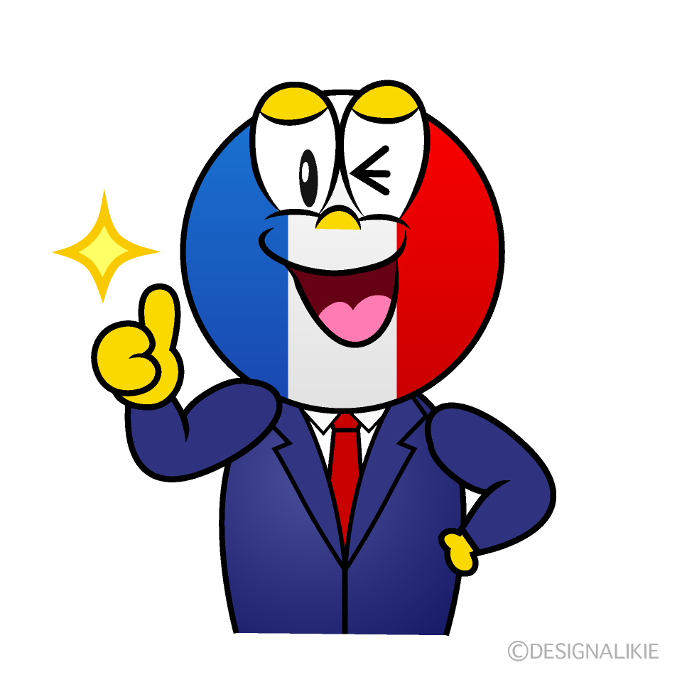 Thumbs up French Cartoon Character Image