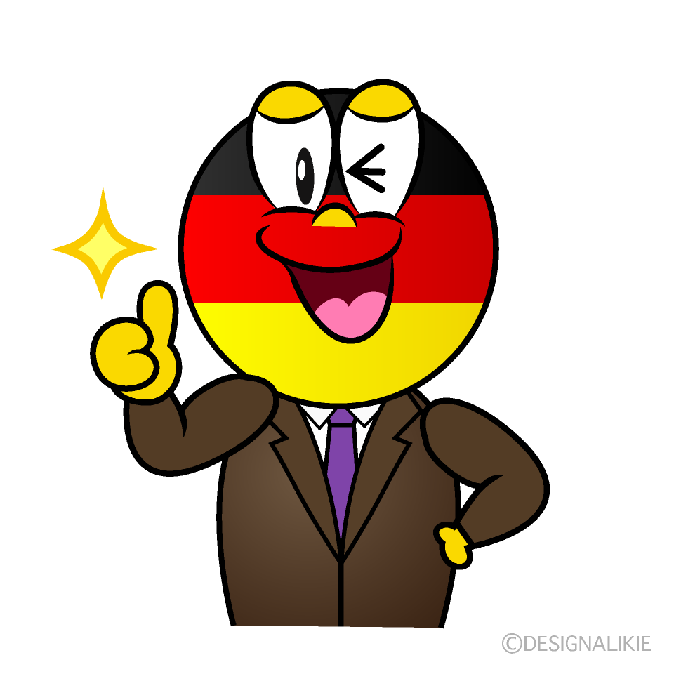 Thumbs up German Cartoon Character Image