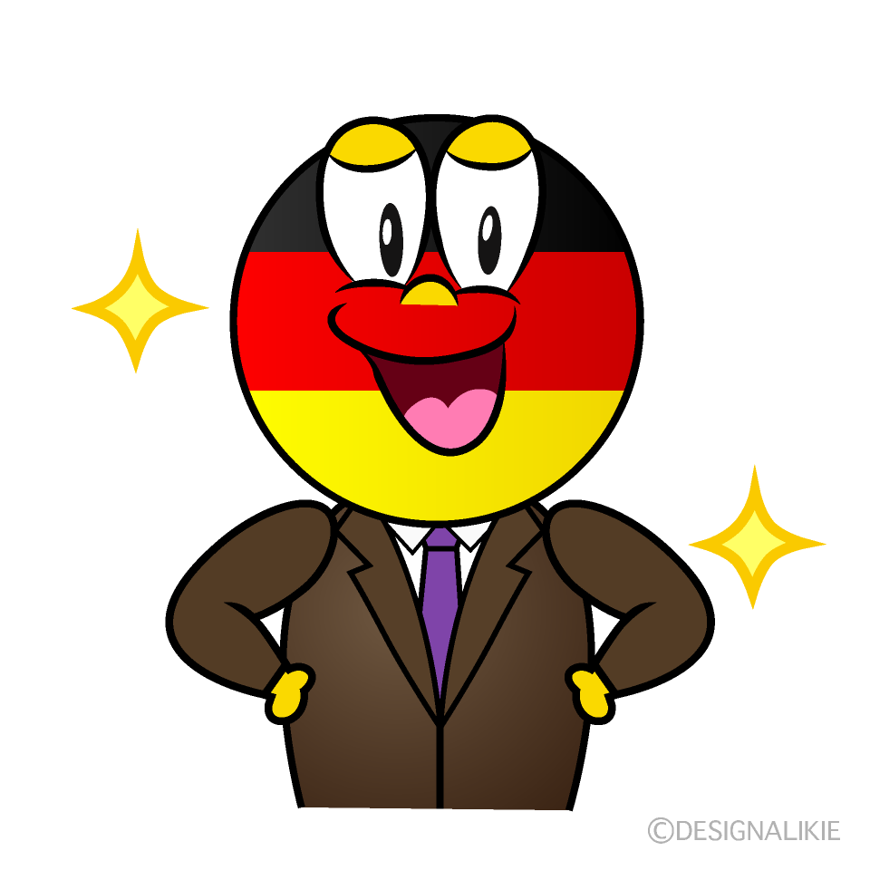 Glitter German Cartoon Character Image