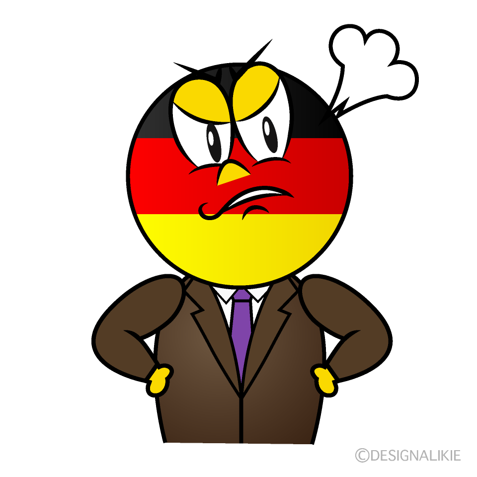 Angry German Cartoon Character Image