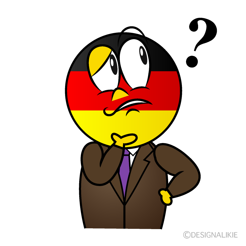 Thinking German Cartoon Character Image