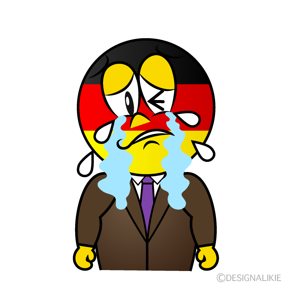 Crying German Cartoon Character Image