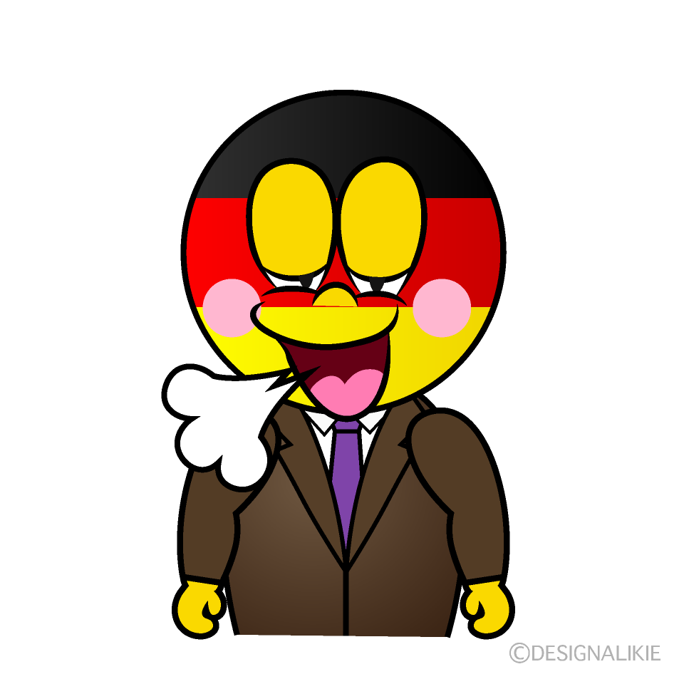 Relaxing German Cartoon Character Image