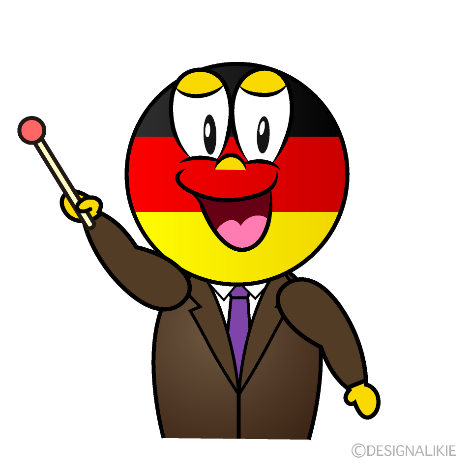 Speaking German Cartoon Character Image