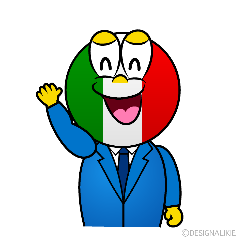 Smiling Italian Cartoon Character Image