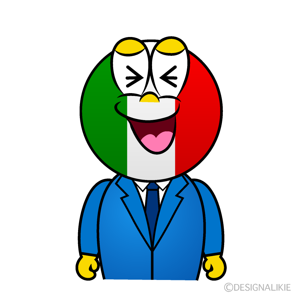 Laughing Italian Cartoon Character Image