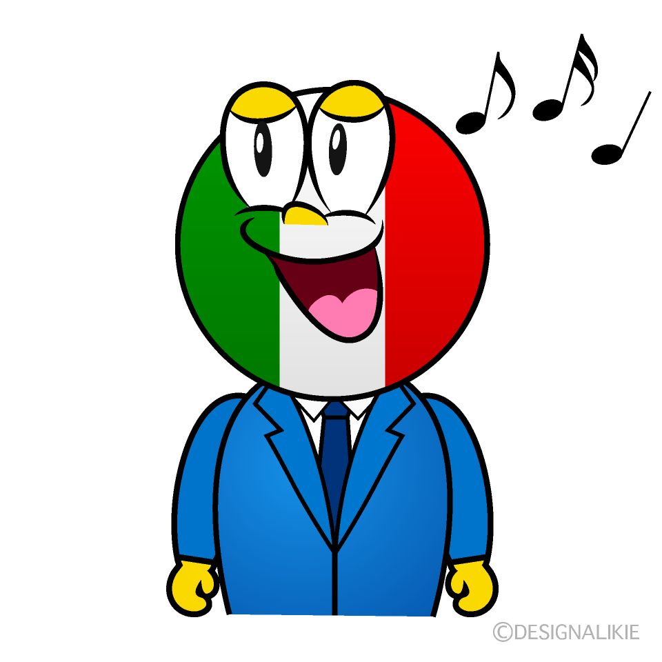 Singing Italian Cartoon Character Image