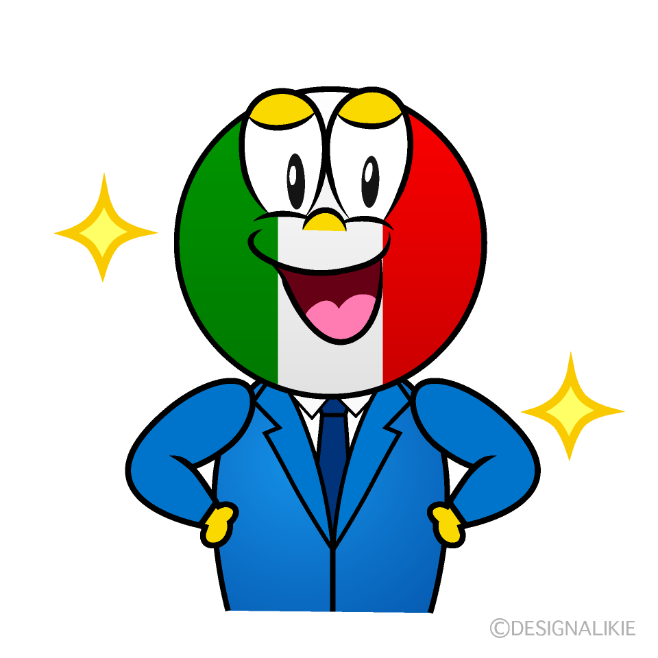 Glitter Italian Cartoon Character Image