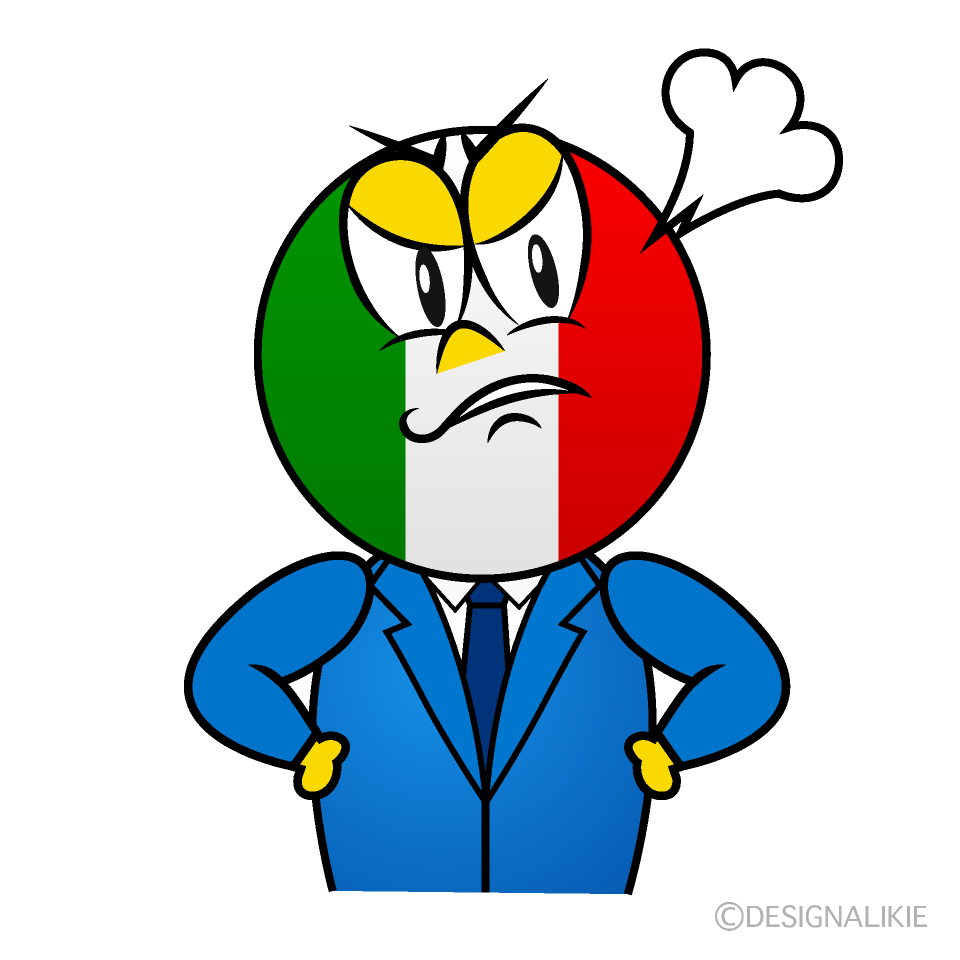 Angry Italian Cartoon Character Image