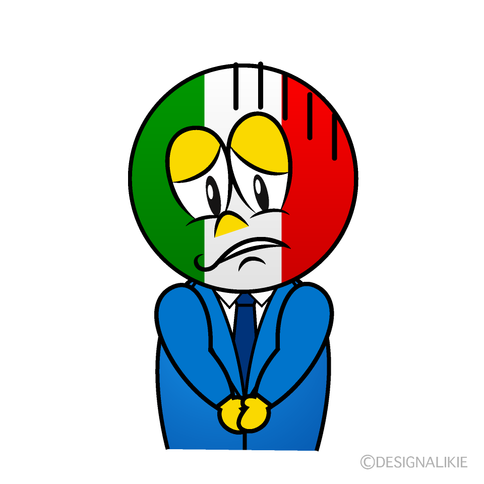 Depressed Italian Cartoon Character Image