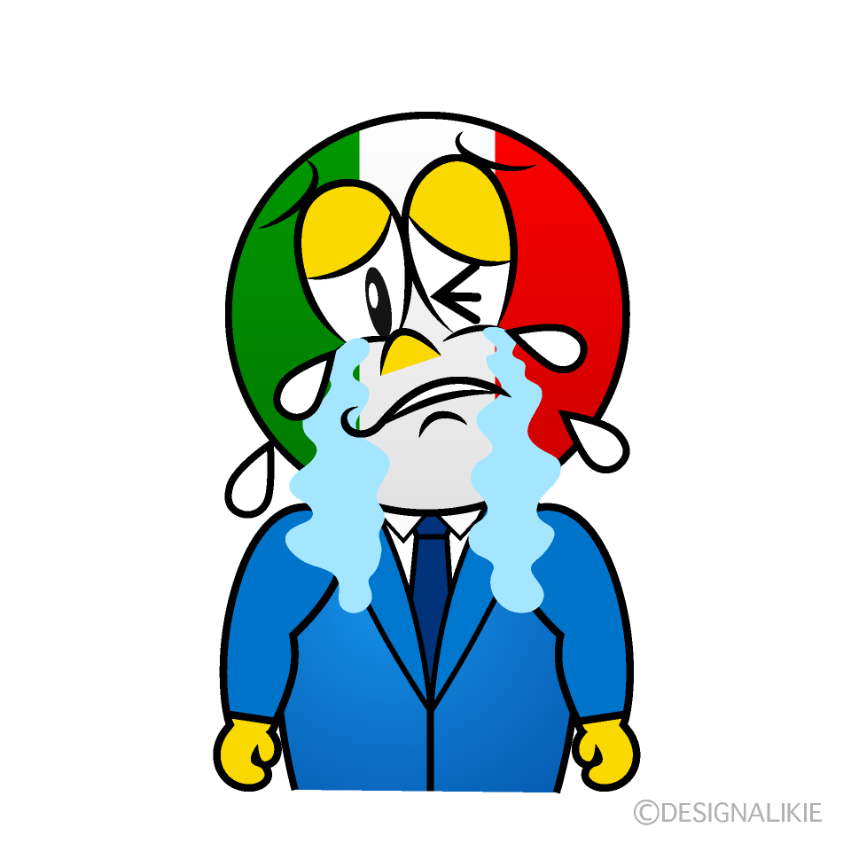 Crying Italian Cartoon Character Image