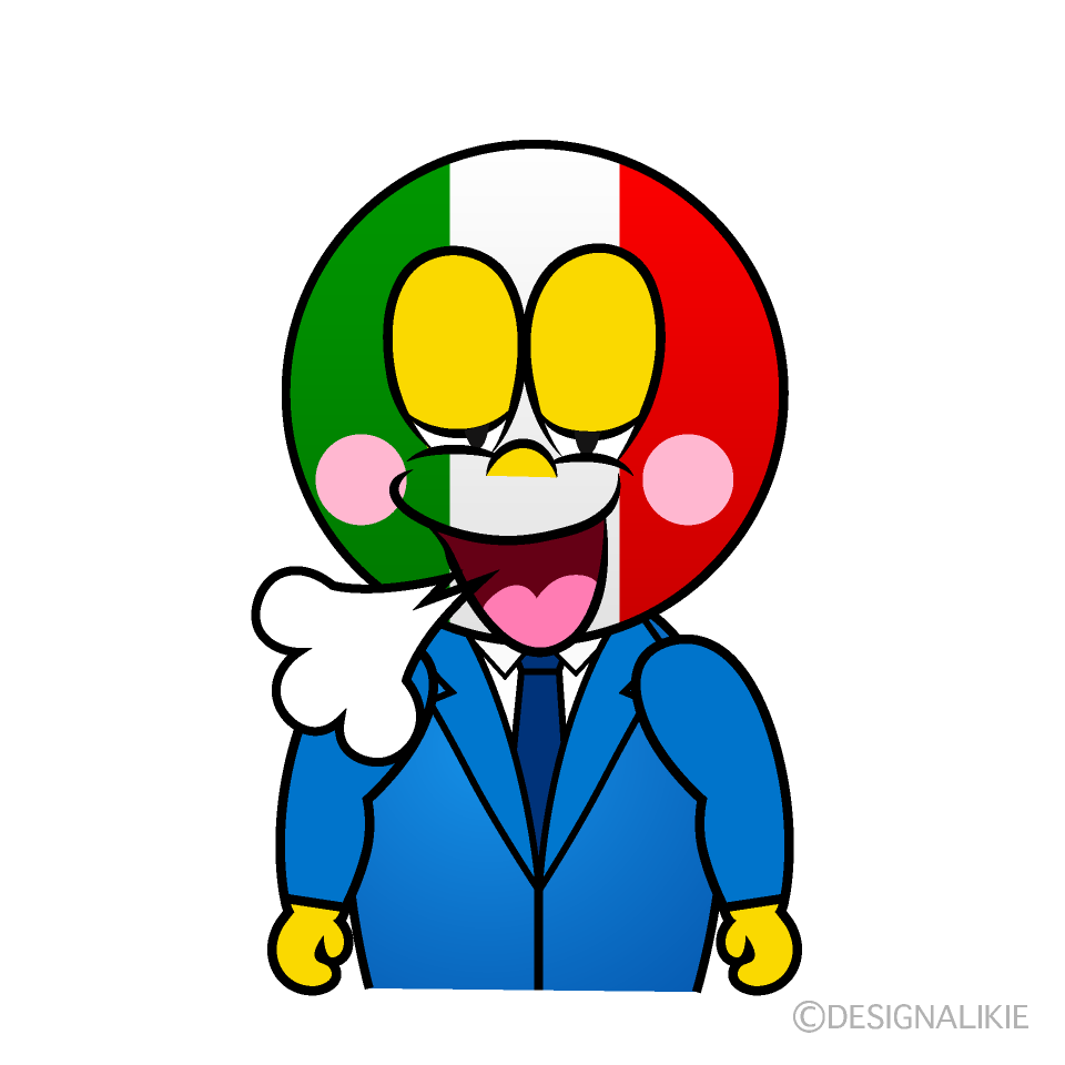 Relaxing Italian Cartoon Character Image