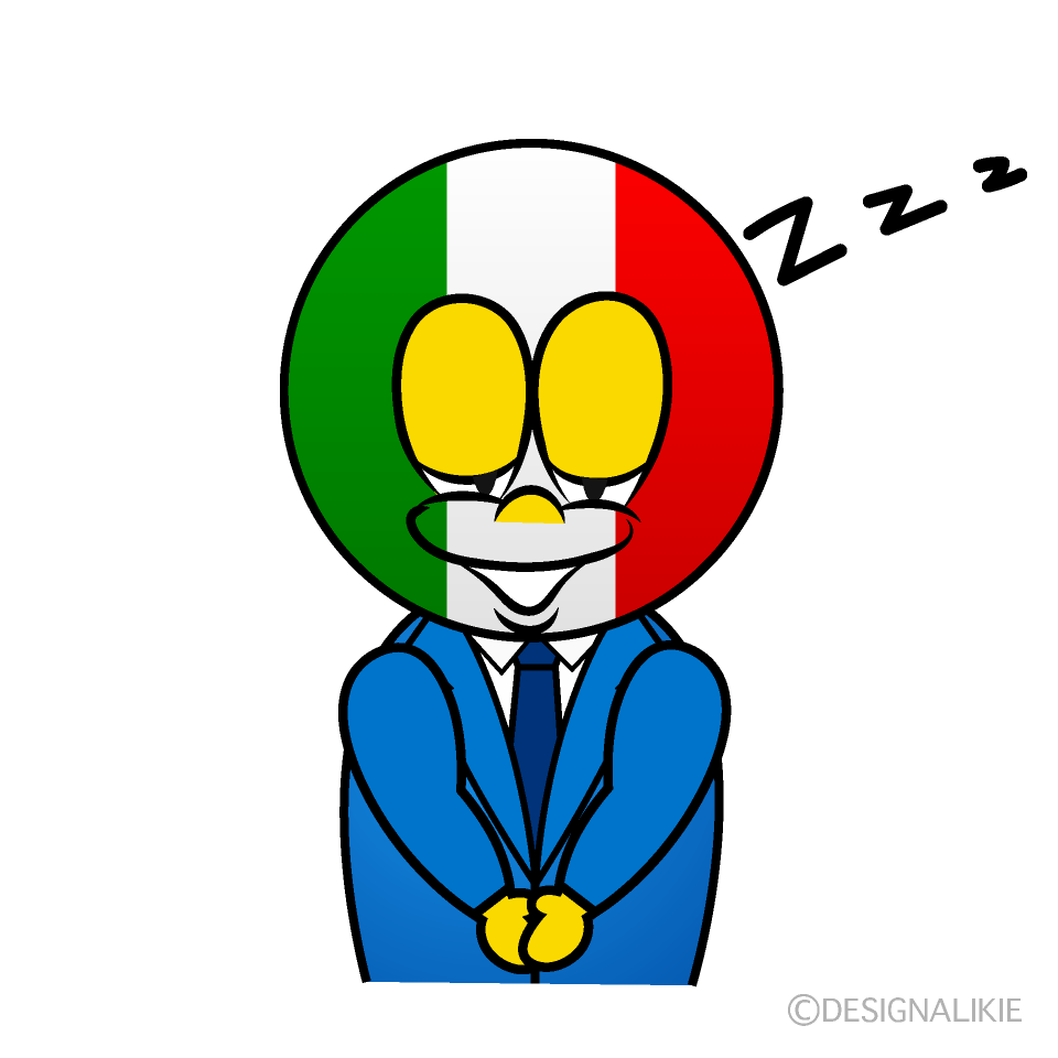 Sleeping Italian Cartoon Character Image