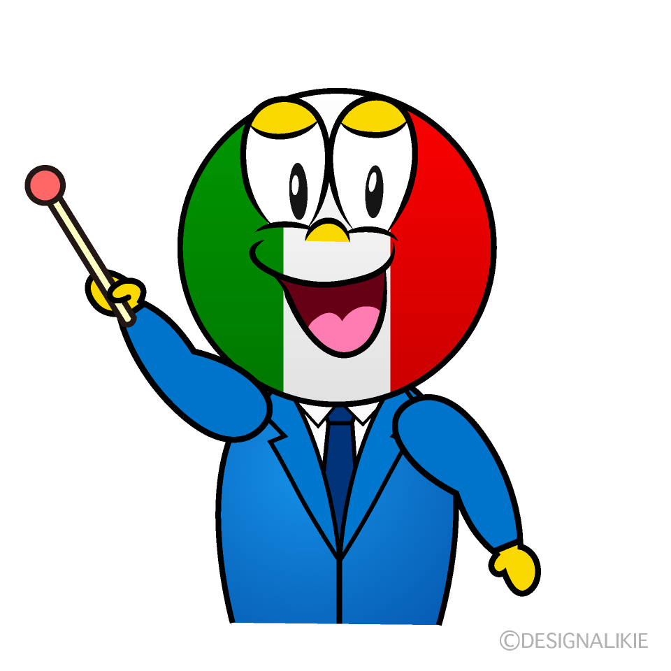 Speaking Italian Cartoon Character Image