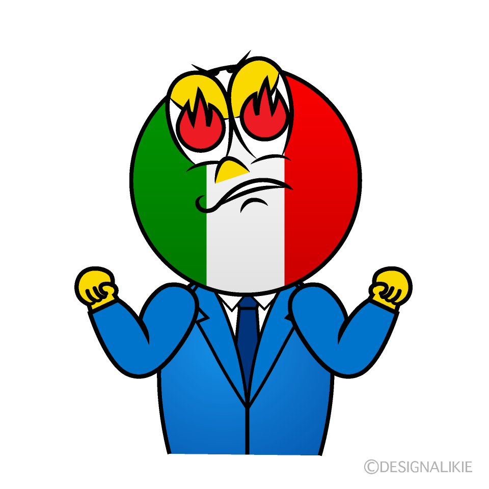 Enthusiasm Italian Cartoon Character Image