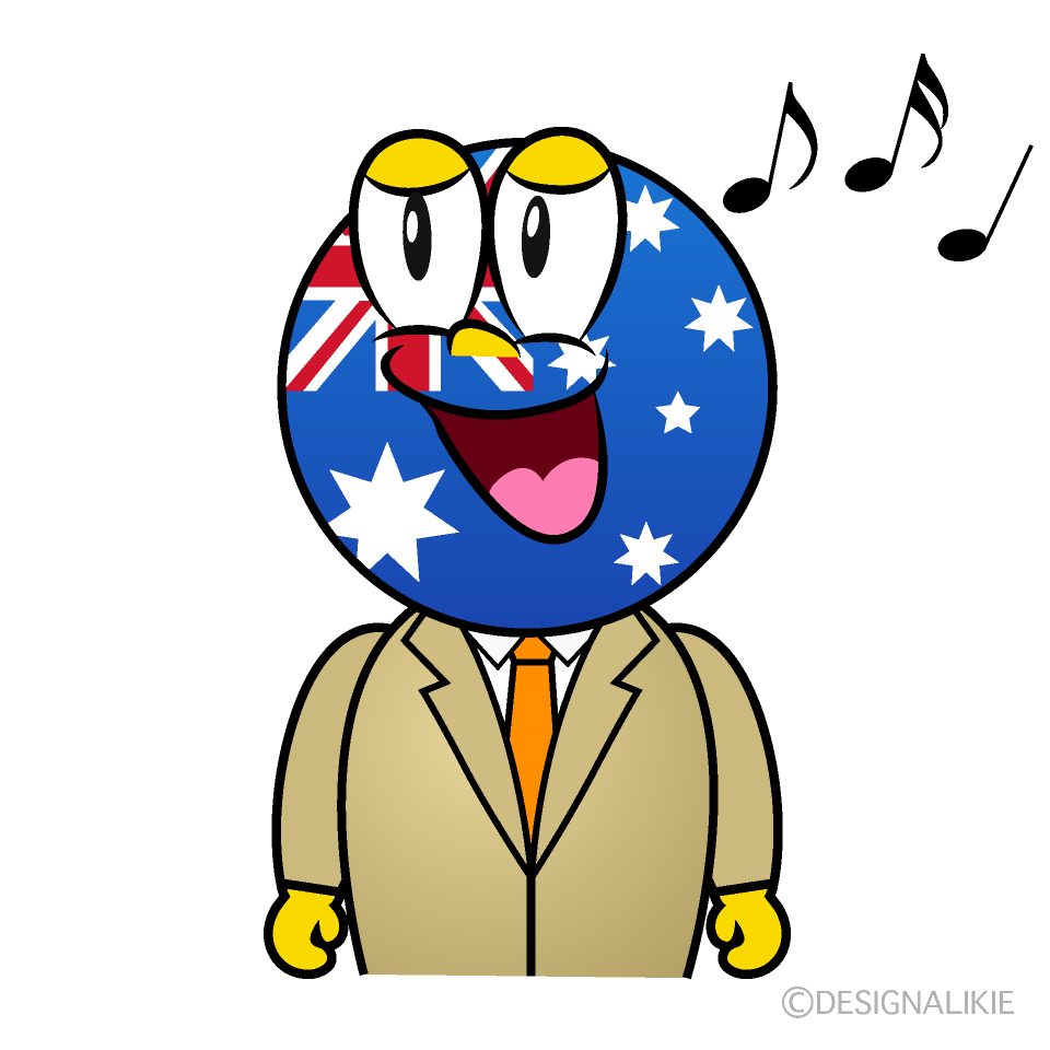 Singing Australian Cartoon Character Image