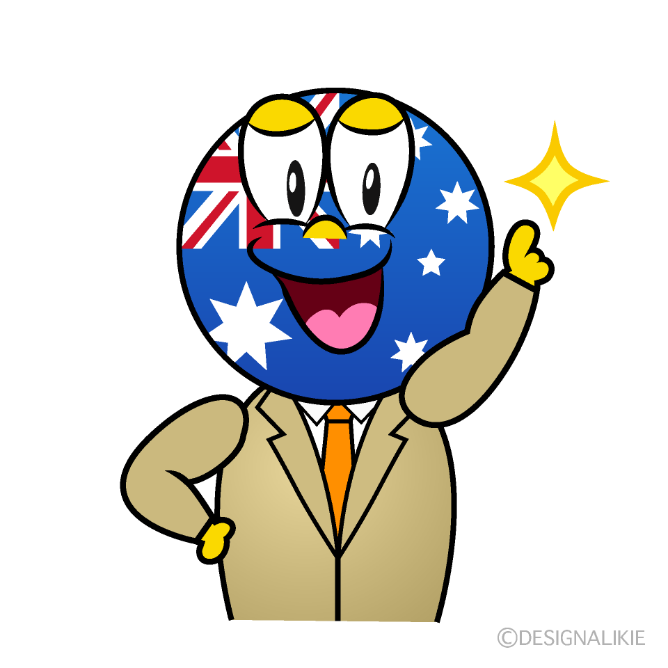 Posing Australian Cartoon Character Image