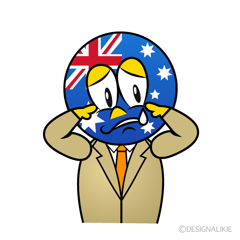 Sad Australian Cartoon Character Image