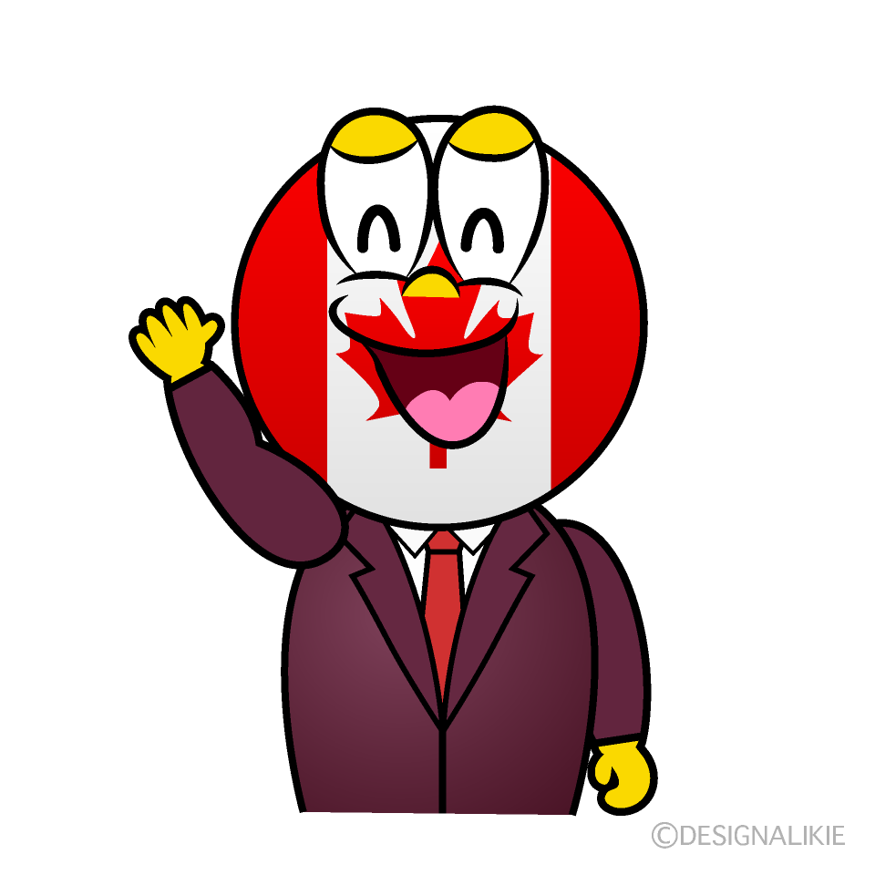 Smiling Canadian Cartoon Character Image