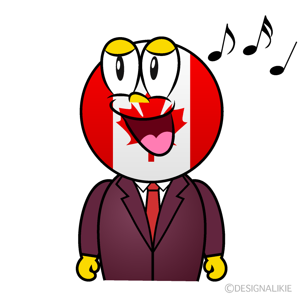 Singing Canadian Cartoon Character Image