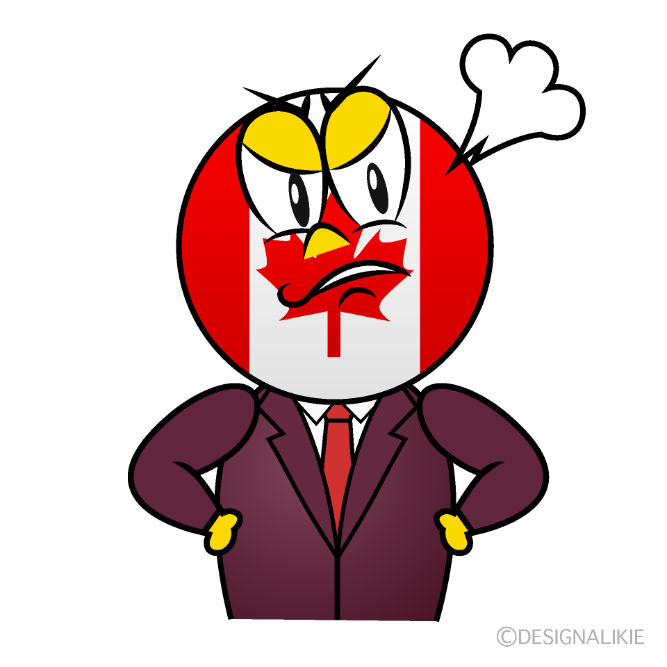 Angry Canadian Cartoon Character Image