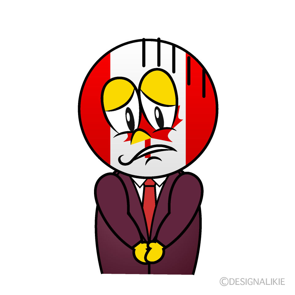 Depressed Canadian Cartoon Character Image