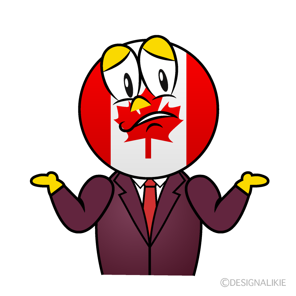 Troubled Canadian Cartoon Character Image