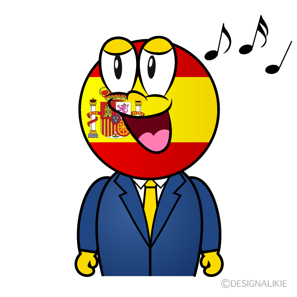 Singing Spanish Cartoon Character Image