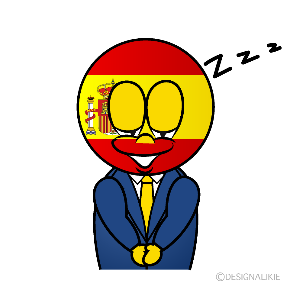 Sleeping Spanish Cartoon Character Image