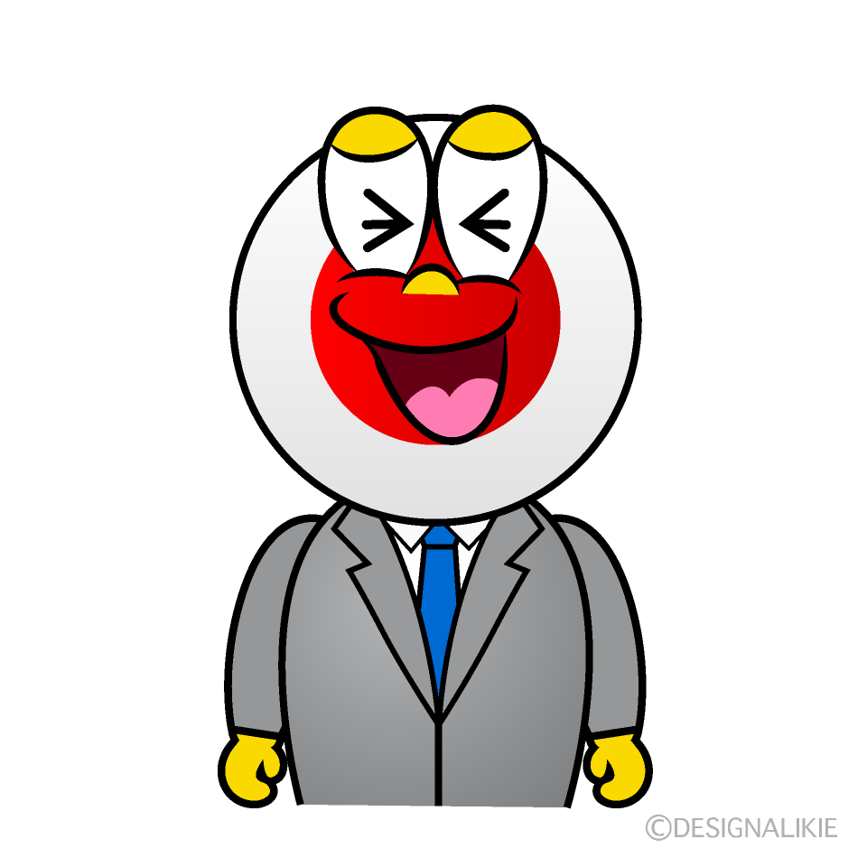 Laughing Japanese Cartoon Character Image