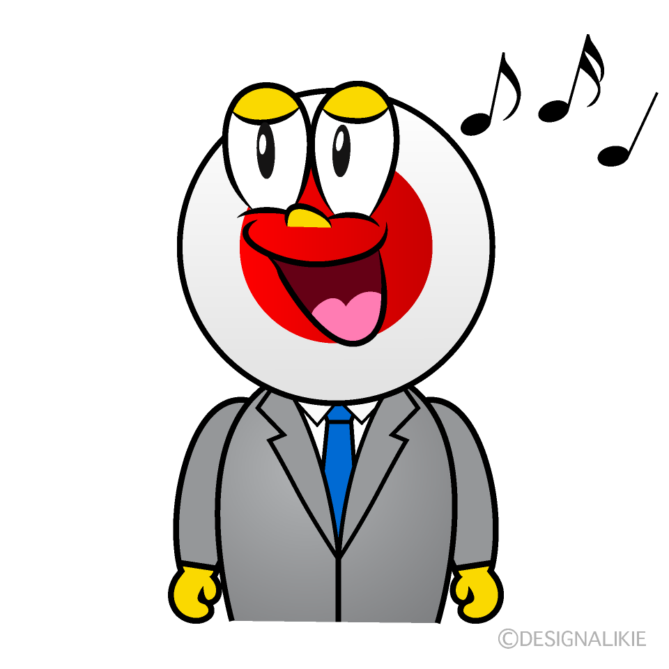 Singing Japanese Cartoon Character Image